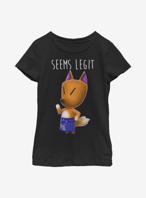 Animal Crossing Redd Seems Legit Youth Girls T-Shirt