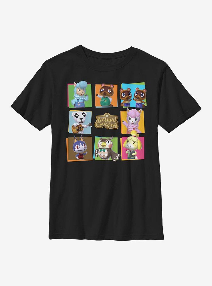 Animal Crossing Character Box Up Youth T-Shirt