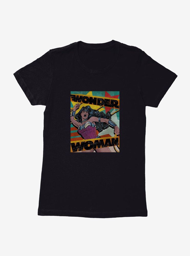 DC Comics Wonder Woman Golden Banner Womens T-Shirt