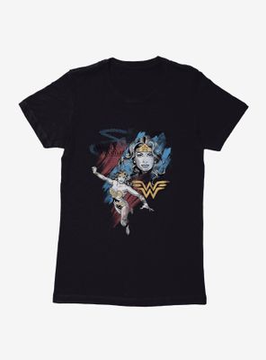 DC Comics Wonder Woman Diana Collage Womens T-Shirt