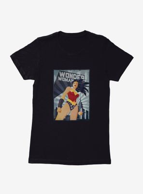 DC Comics Wonder Woman Over The City Womens T-Shirt