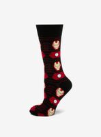 Marvel Iron Man Stripe Black Socks