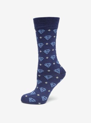 DC Comics Superman Diamond Navy Socks