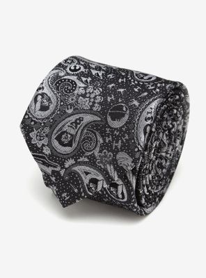 Star Wars Vader Paisley Black and White Tie