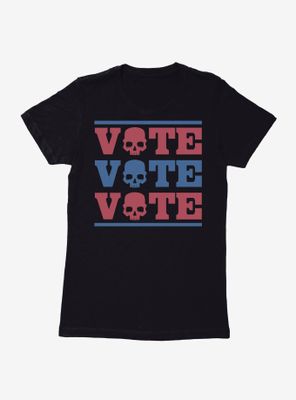 Voting Humor Skully Vote Womens T-Shirt