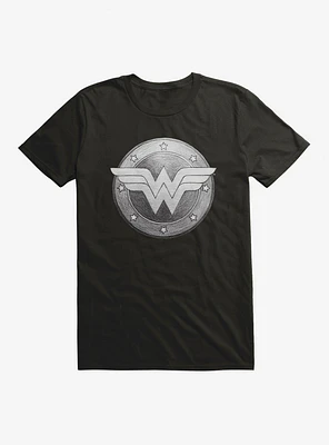 DC Comics Wonder Woman Sketch Shield T-Shirt