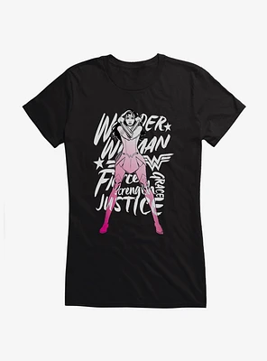 DC Comics Wonder Woman Grace And Strength Girls T-Shirt