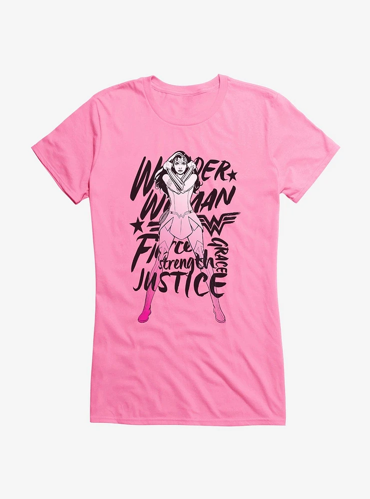 DC Comics Wonder Woman Grace And Strength Girls T-Shirt