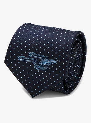 Star Trek Enterprise Dot Blue Tie