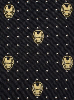 Marvel Iron Man Gray Dot Tie