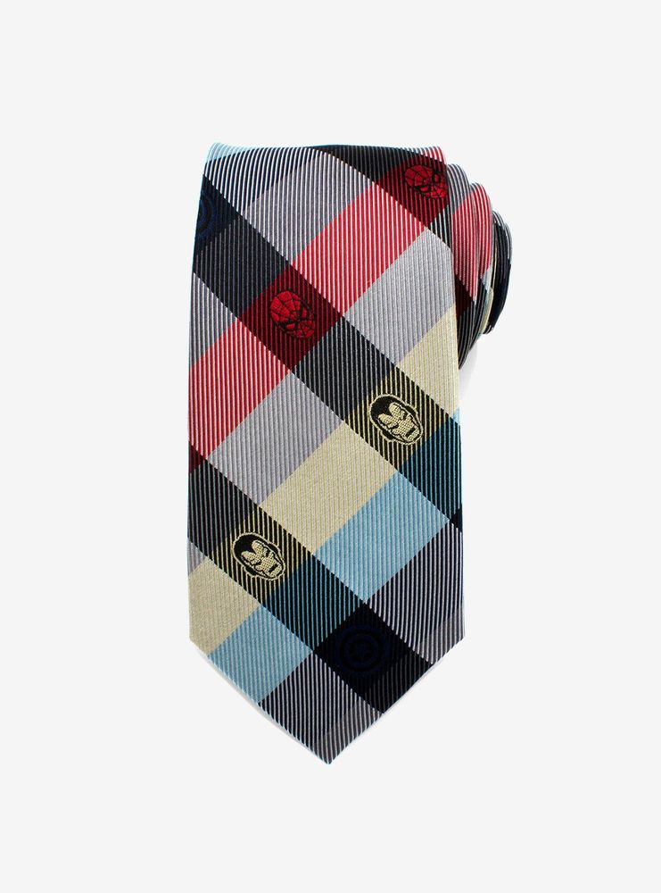 Marvel Comics Plaid Tie