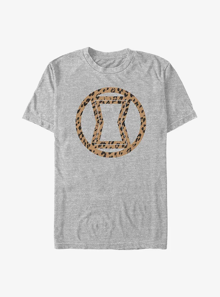 Marvel Black Widow Icon Leopard Fill T-Shirt