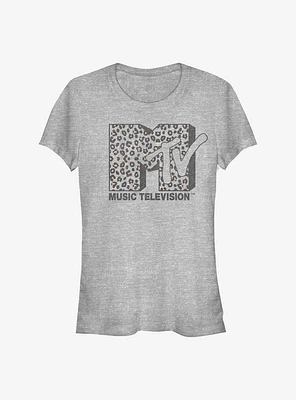 MTV Leopard Logo Girls T-Shirt