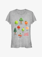Nintendo Animal Crossing Fruits And Trees Girls T-Shirt
