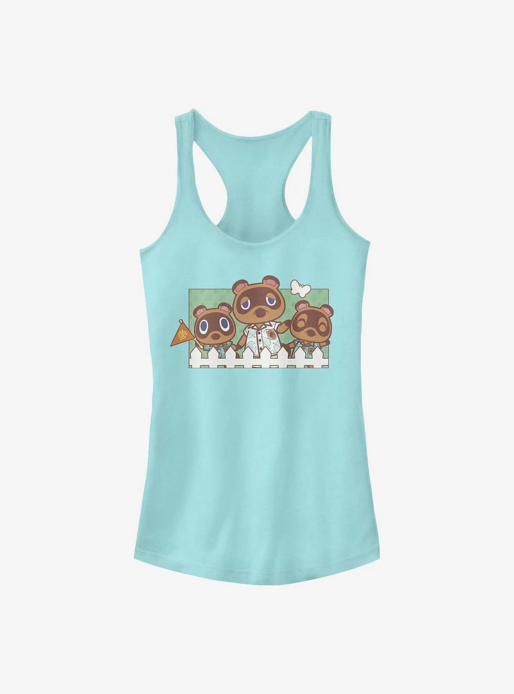 Animal Crossing: New Horizons Nook Family Girls Tank Top