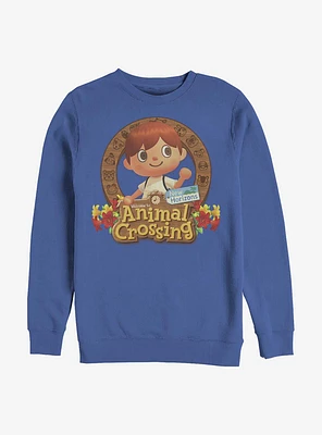 Nintendo Animal Crossing Villager Emblem Crew Sweatshirt