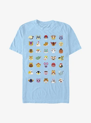 Nintendo Animal Crossing Character Heads T-Shirt