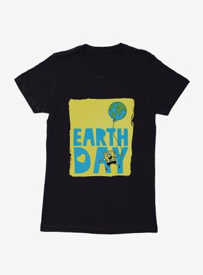 SpongeBob SquarePants Earth Day Balloon Womens T-Shirt