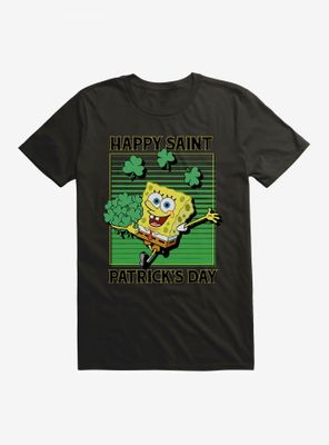 SpongeBob SquarePants Happy Saint Patrick's Day Clovers T-Shirt