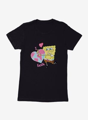 SpongeBob SquarePants Earth Day World Love Womens T-Shirt