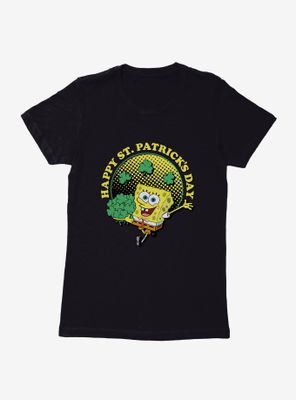 SpongeBob SquarePants Happy Saint Patrick's Day Dots Womens T-Shirt
