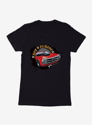 Fast & Furious Ink Splatter Womens T-Shirt