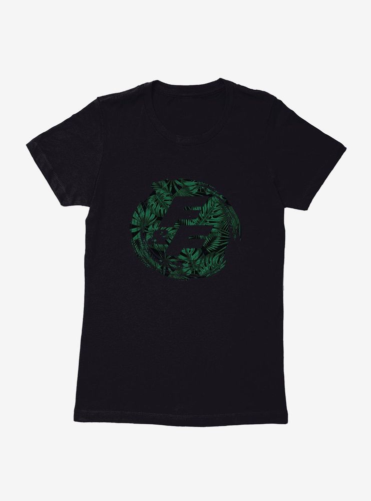 Fast & Furious Palm Leaf Circle Womens T-Shirt