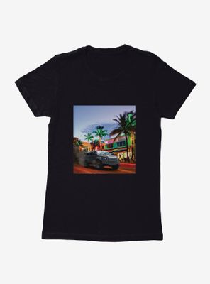 Fast & Furious Palm Trees Art Womens T-Shirt