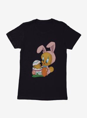 Looney Tunes Easter Baby Chick Tweety Womens T-Shirt