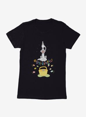 Looney Tunes Easter Bugs Bunny Egg-Static! Womens T-Shirt