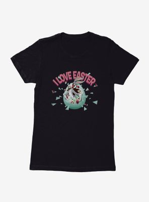 Looney Tunes Easter Bugs Bunny I Love Womens T-Shirt