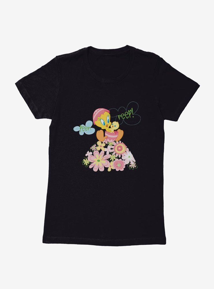 Looney Tunes Easter Tweety Chick Womens T-Shirt