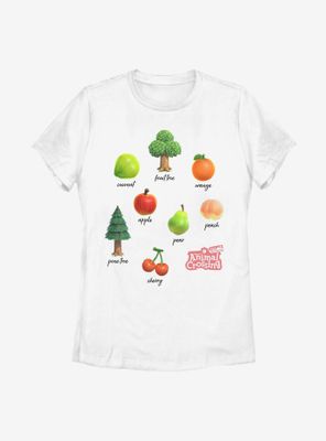 Animal Crossing: New Horizons Fruit And Trees Womens T-Shirt