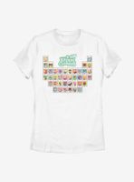 Animal Crossing: New Horizons Periodic Table Of Villagers Womens T-Shirt