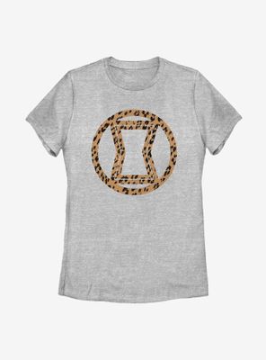 Marvel Black Widow Icon Leopard Fill Womens T-Shirt