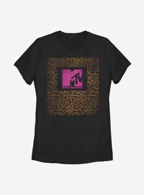 MTV Icon Cheetah Border Womens T-Shirt