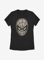 Marvel Spider-Man Mask Leopard Fill Womens T-Shirt