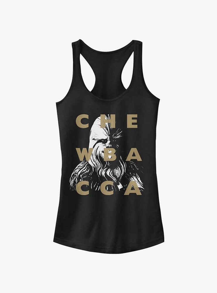 Star Wars The Clone Chewy Text Girls Tank