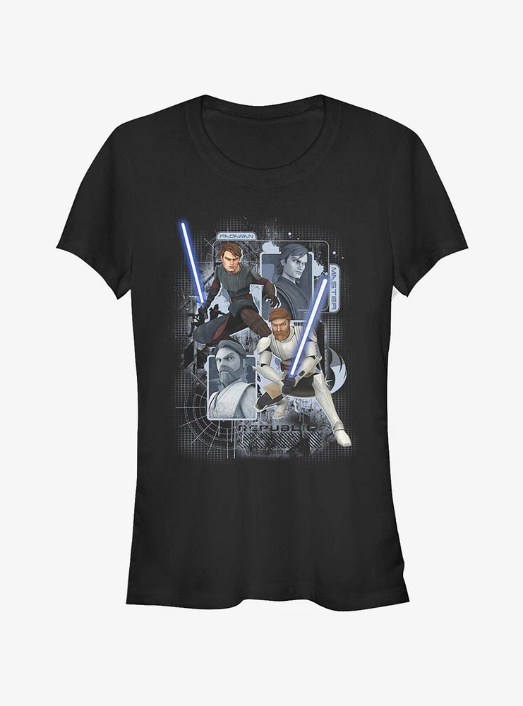 Star Wars The Clone Schematic Shot Girls T-Shirt