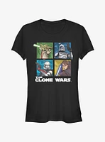 Star Wars The Clone Panel Four Girls T-Shirt