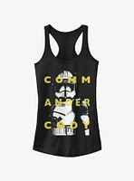 Star Wars The Clone Cody Text Girls Tank