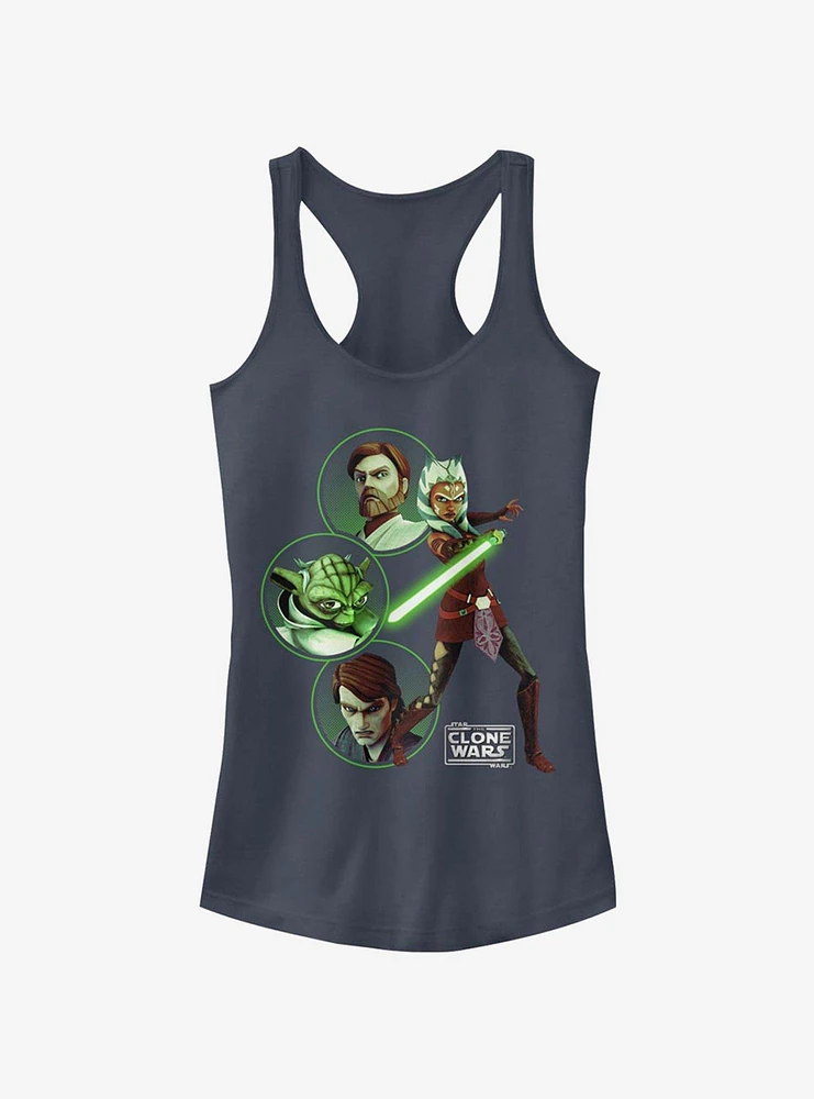 Star Wars The Clone Light Side Group Girls Tank