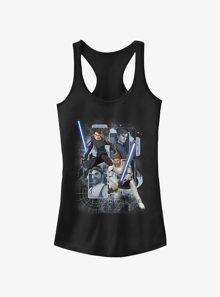 Star Wars The Clone Schematic Shot Girls Tank Top