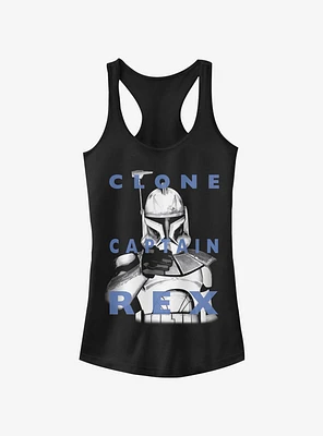 Star Wars The Clone Rex Text Girls Tank