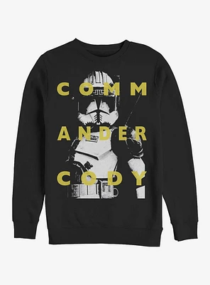 Star Wars The Clone Cody Text Crew Sweatshirt