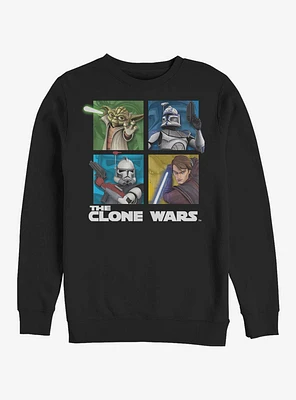 Star Wars The Clone Panel Four Crew Sweatshirt