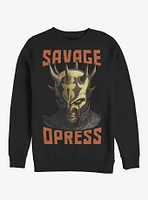 Star Wars The Clone Savage Face Crew Sweatshirt