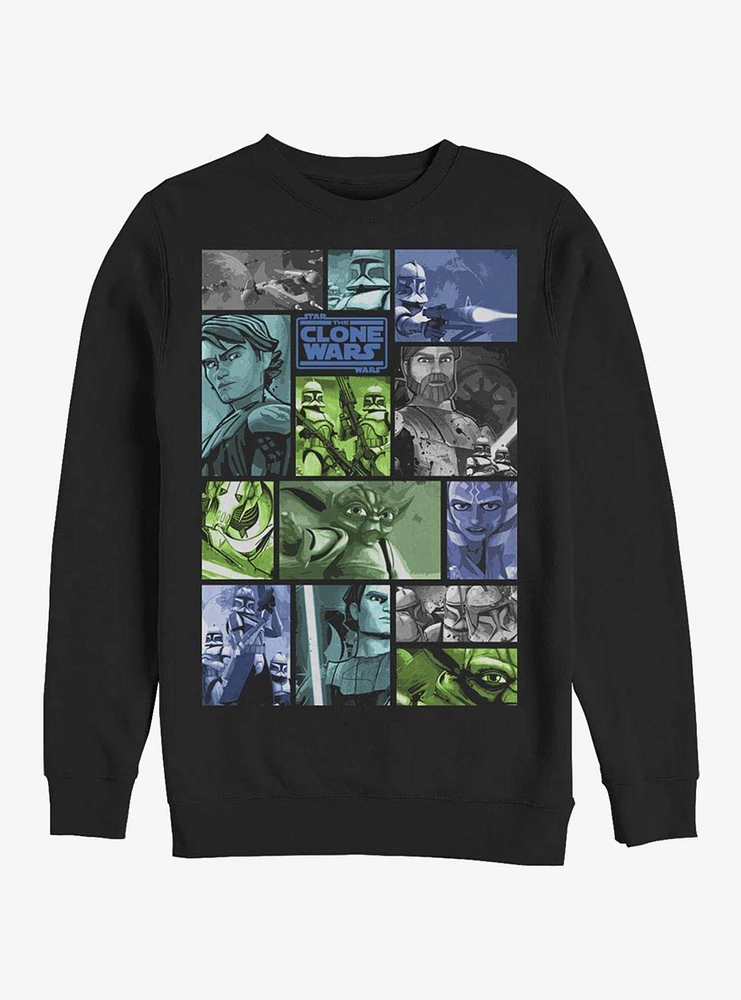 Star Wars The Clone Story Squares Sweatshirt