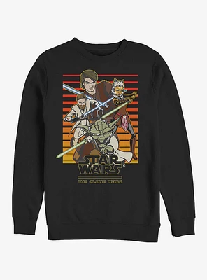 Star Wars The Clone Sun Setting Crew Sweatshirt