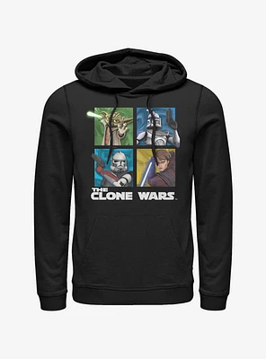 Star Wars The Clone Panel Four Hoodie